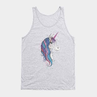 rainbow unicorn Tank Top